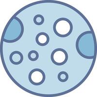 Moon Flat Symbol Design vector
