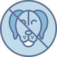 No Pets Color Enhanced Graphic Object vector