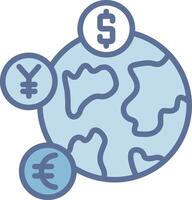 Currency Modern Interface Badge Design vector