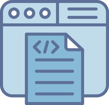 Coding UI Badge Layout vector