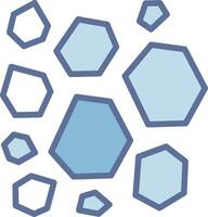 Rocks Digital Outline Piece Design vector