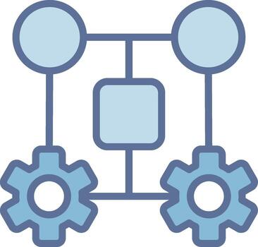 máquina aprendizaje oscuro modo símbolo forma vector