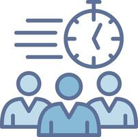 DeadLine Two Colour Solid Fill Symbol Style vector