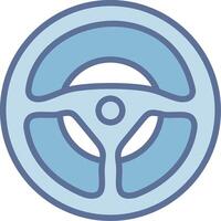 Steering Wheel UI Badge Layout vector