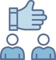 Thumbs Up Interactive UI Design Element vector