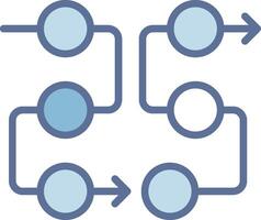 Flow diagram Pastel Tone Form Graphic vector