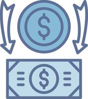Money Loss Modern Interface Badge Design vector