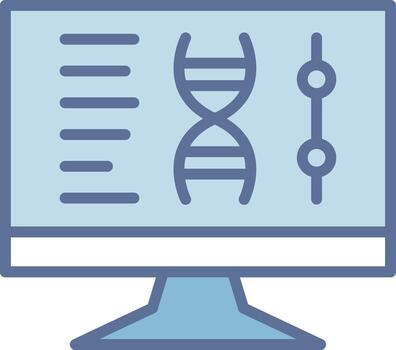 Dna computing Smooth UI Symbol Structure vector