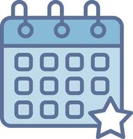 Event calendar Shadowed Flat Design Element vector