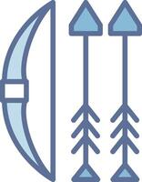 Archery Gradient Themed Symbol Style vector