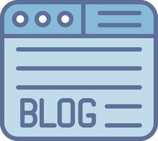 Blog Stylish UX Piece Symbol vector