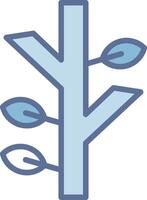 Tree Branch 3D Rendered Symbol Layout vector