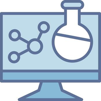 Virtual lab Clean Sketch Form Layout vector
