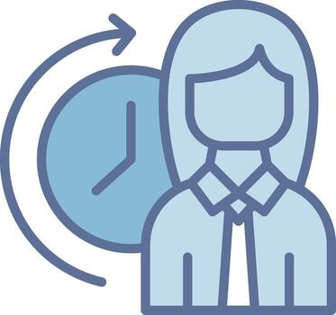 Working hours Vibrant Visual Object Graphic vector