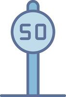 Speed Limit Sleek Visual Mark Structure vector