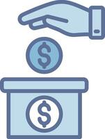 Deposit Muted Tone Element Design vector