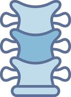 Spinal Cord Geometric Style Badge Design vector