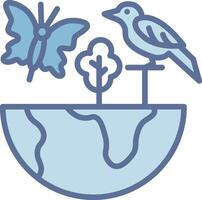 Biodiversity App-Based UI Graphic vector