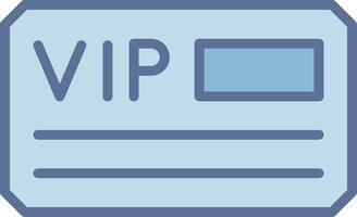 Vip Card Shadowed Flat Design Element vector