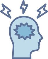 Nervous Breakdown Illustrated Concept Graphic Layout vector