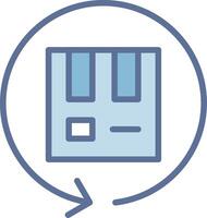 Return Box Gradient Color Form Shape vector
