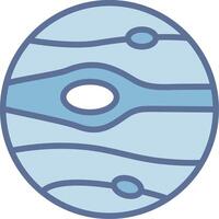 Neptune Crisp Outline Artwork Layout vector