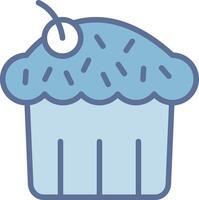 Cupcake Modern Tech Object Illustration vector