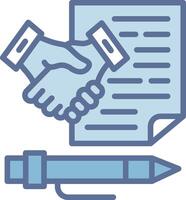 Contract agreement Minimal Graphic Visual Layout vector