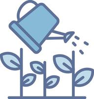 Watering Plants Modern Color Symbol Shape vector