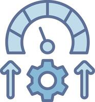 Gauge Wireframe App Design Element vector