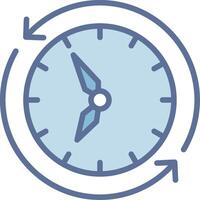 Refresh time Simplified Design Piece Artwork vector