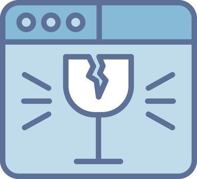 Fragile Gradient Style Element Layout vector