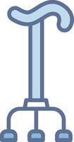 Walking Stick 3D Interface Shape Design vector