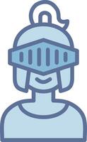 Knight Modern Color Symbol Shape vector