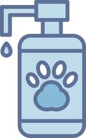 Pet Shampoo Monotone Sketch Design Element vector