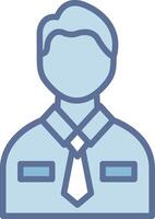 Male Employee Clean Sketch Form Layout vector