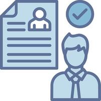 Hired Bold Outline Badge Artwork vector