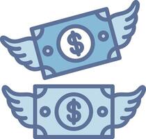 Flying Money User-Friendly Drawing Interface vector