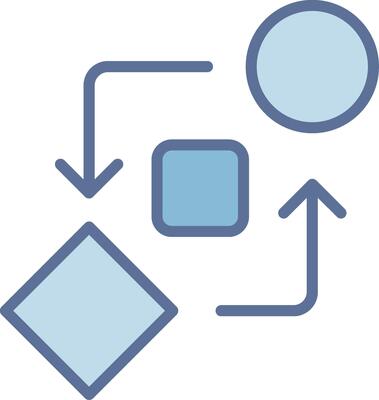 Looping Modern Color Symbol Shape