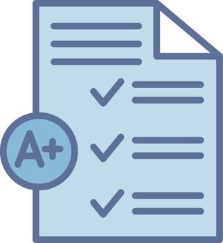 Grading App-Based UI Graphic vector