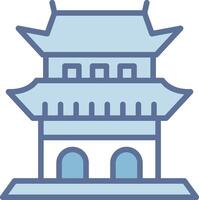 Ming Tomb Modern Shape Graphic Sketch vector