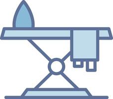 Iron Table Outlined Frame Object Design vector