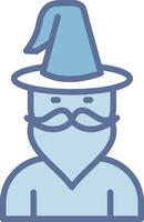 Wizard Detailed User Interface Piece vector
