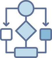Data Flow UX Focused Shape Symbol vector