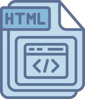 HTML Cool Tone Form Structure vector