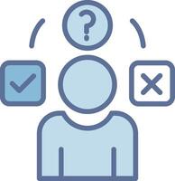 Question Bold Outline Badge Artwork vector