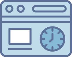 Time Thin Graphic Shape Design vector