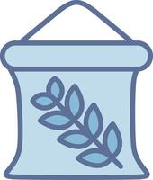 Wheat Sack Muted Tone Element Design vector