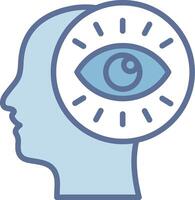 Eye Gradient Themed Symbol Style vector