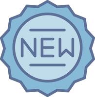 New Pixel Style Badge Layout vector